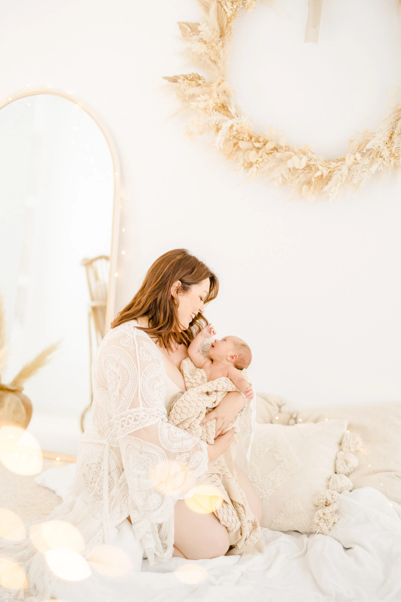 rose robe enfant bonheur beige